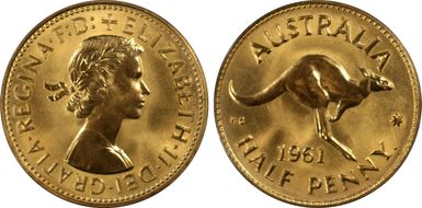 1961 Y. (p) 1/2D PR67RD