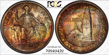 1935-S 50C San Diego MS68