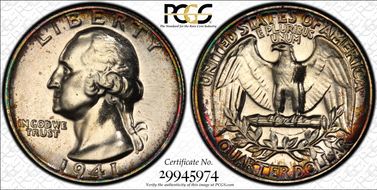 1941 25C PR67