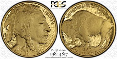 2014-W $50 American Buffalo .9999 Fine Gold PR70DCAM