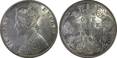 1890-B Rupee SW-6.114 MS63