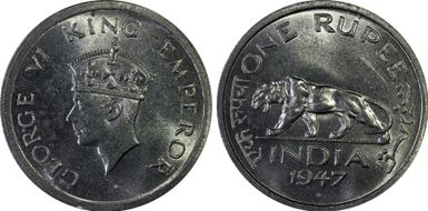 1947(B) Rupee SW-9.37 MS64