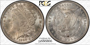 1890-O $1 MS64
