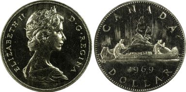 1969 $1 Voyageur MS65+