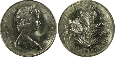 1970 $1 Manitoba MS65