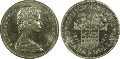 1971 $1 British Columbia MS65