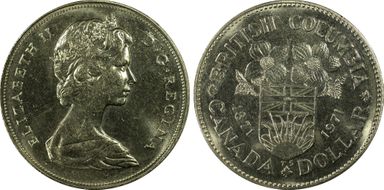1971 $1 British Columbia MS65