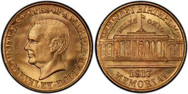 1917 G$1 McKinley MS67+
