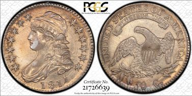 1814 50C O-108a, E/A AU55