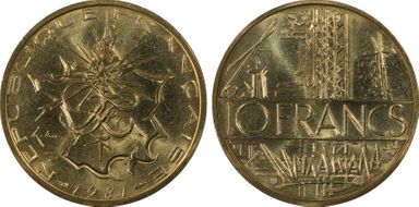 1981 10 Fr Tranche A MS66