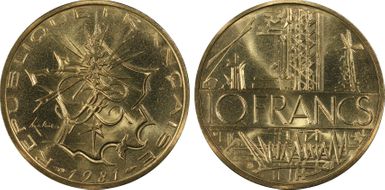 1981 10 Fr Tranche B MS67