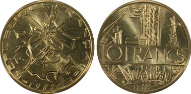 1982 10 Fr Tranche A MS67