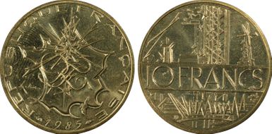 1985 10 Fr Tranche A MS66