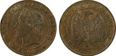 1862-BB 1C Gad-87 Petit BB F-103 MS64BN