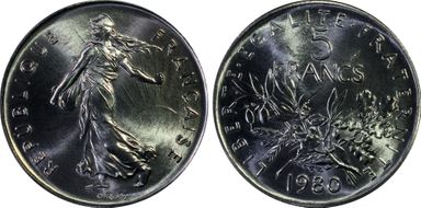 1980 5 Fr Gad-771 MS68