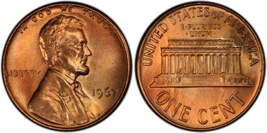 1967 1C MS67RD
