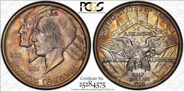 1938 50C Arkansas MS67