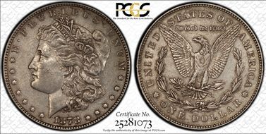 1878 7TF $1 VAM 123 XF45