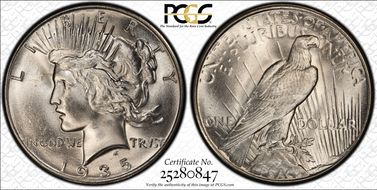 1935 $1 MS66