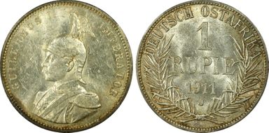 1911-J Rupie AU58