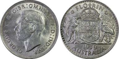 1939(m) Florin KM-40  Ag MS61