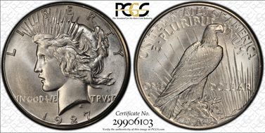 1927-S $1 MS65