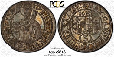 1681 3 Kr KM-228 MS67