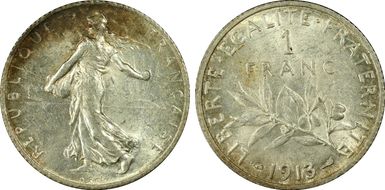 1913 1 Fr Gad-467 F-217 MS62