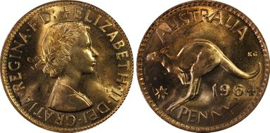 1964 (m) 1D KM-56 MS64RD