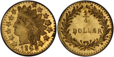 1868 G25C BG-889 MS66