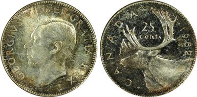 1952 25C Low Relief MS63