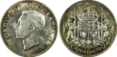 1952 50C Narrow Date MS63