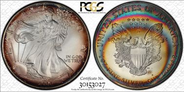 2000 $1 Silver Eagle MS68