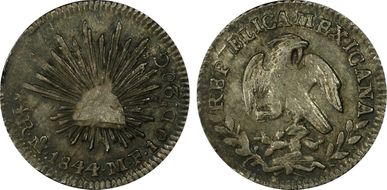 1844-Mo MF 1/2 R AU58