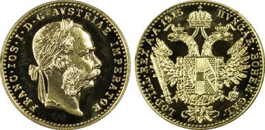 1915 Ducat Restrike PR68DCAM