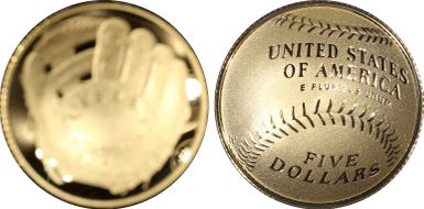 2014-W $5 Baseball Hall of Fame PR70DCAM