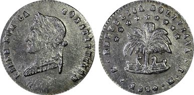 1854-PTS MJ 1/2 Sol KM-118.1 BOLI∀IΛNA N1