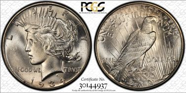1934 $1 MS65