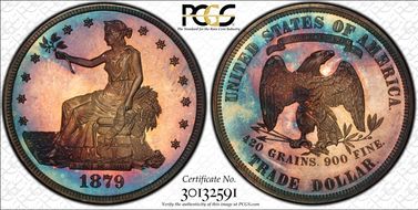 1879 T$1 Trade PR68CAM