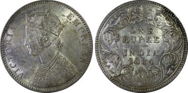1884-B Rupee SW-6.76 MS61