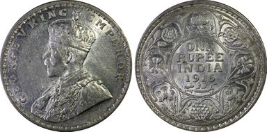 1916(C) Rupee SW-8.33 Prid-212 AU55