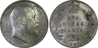 1907(C) Rupee SW-7.35 Prid-193 MS62