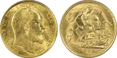 1907-M 1/2 Sov S-3975 MS64