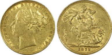 1872-M Sov S-3857 St. George AU53