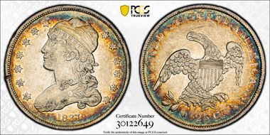 1837 25C XF45