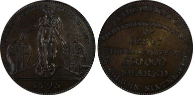 1795 Tk 1/2D DH-275 Middlesex, Carter's MS65BN