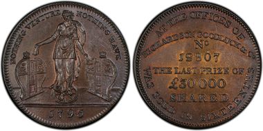 1795 Tk 1/2D DH-275 Middlesex, Carter's MS65BN