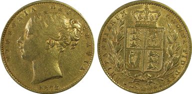 1872/1-M Sov S-3854 Shield XF40