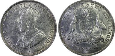 1915-H Florin AU55