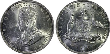 1916-M Florin KM-27  Ag MS63